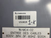 SQUARE D Model 6 Motor Control Center MCC Section, 600V, 3PH, 1200A Bus