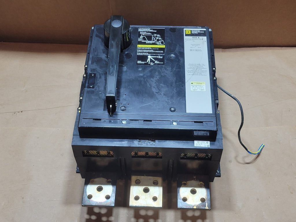 SQUARE D 1600 Amp, 3 Pole, 600 Volts Circuit Breaker PAF361600DC161