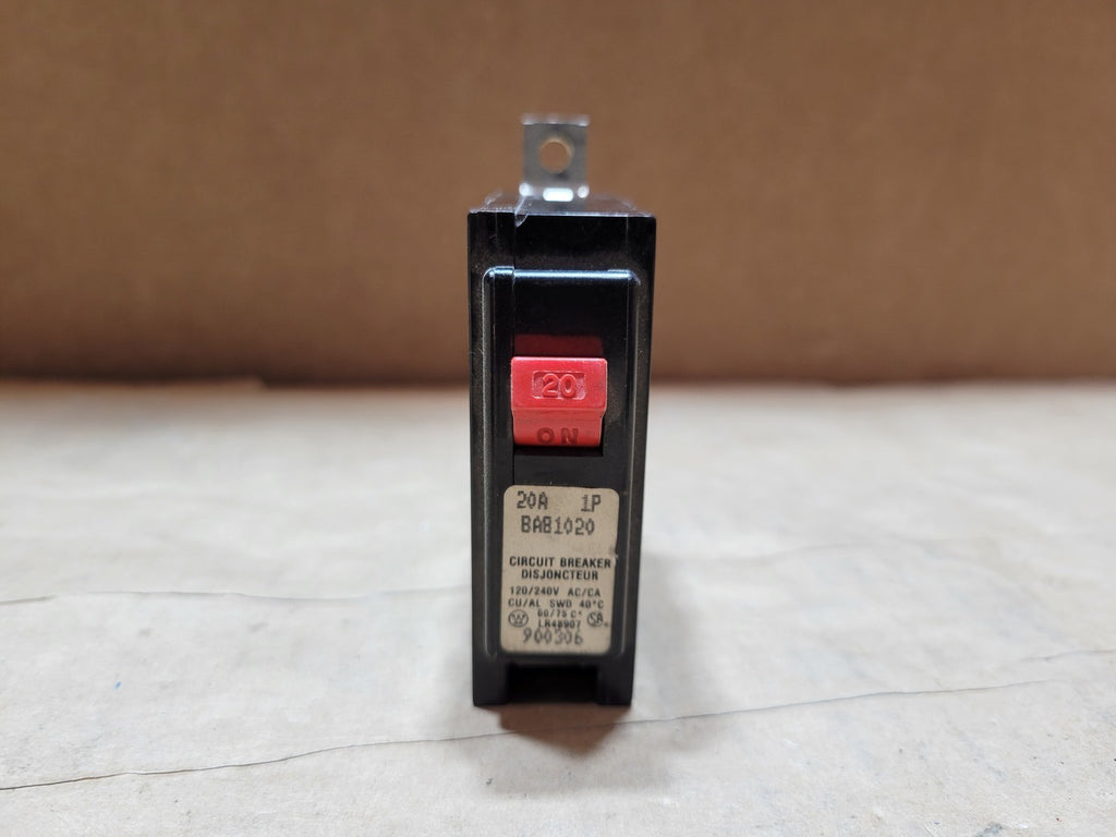 WESTINGHOUSE 20 Amp, 1 Pole, 120/240 Volts Circuit Breaker BAB1020