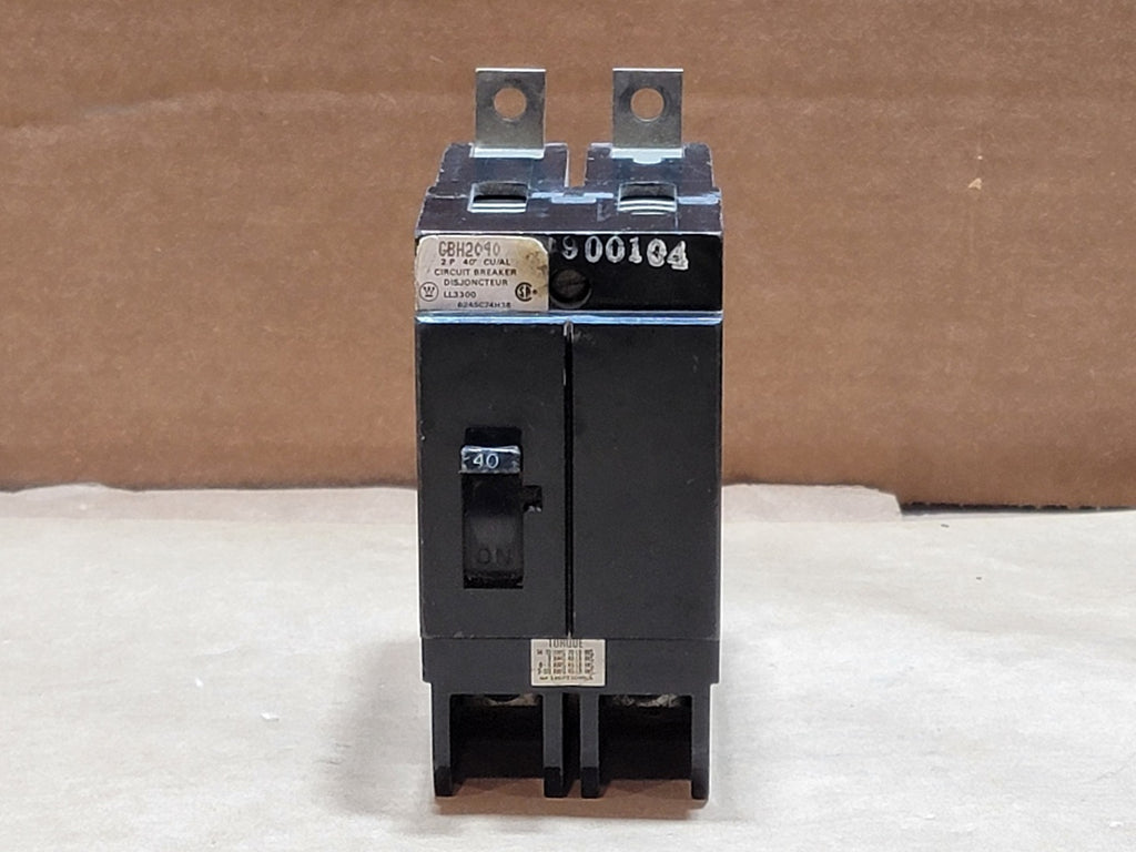 WESTINGHOUSE 40 Amp, 2 Pole, 600 Volts Circuit Breaker GBH2040