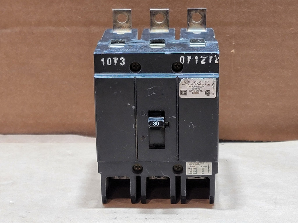 CUTLER-HAMMER 30 Amp, 3 Pole, 347/600 Volts Circuit Breaker GBH3030