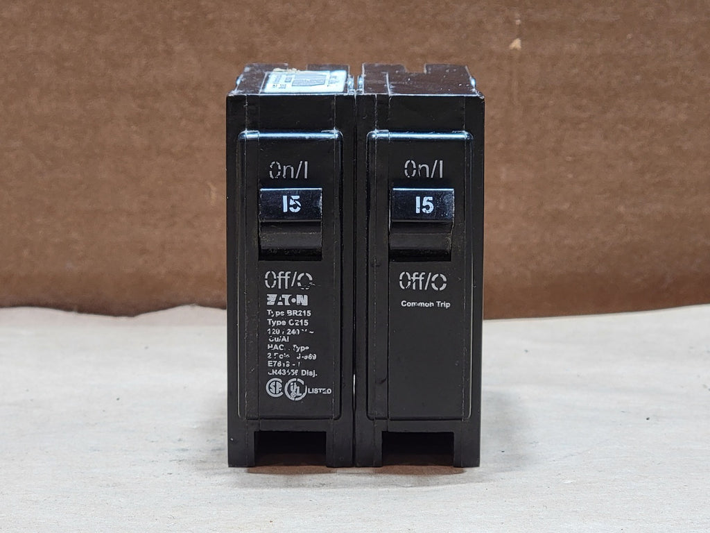 EATON 15 Amp, 2 Pole, 120/240 Volts Circuit Breaker BR215