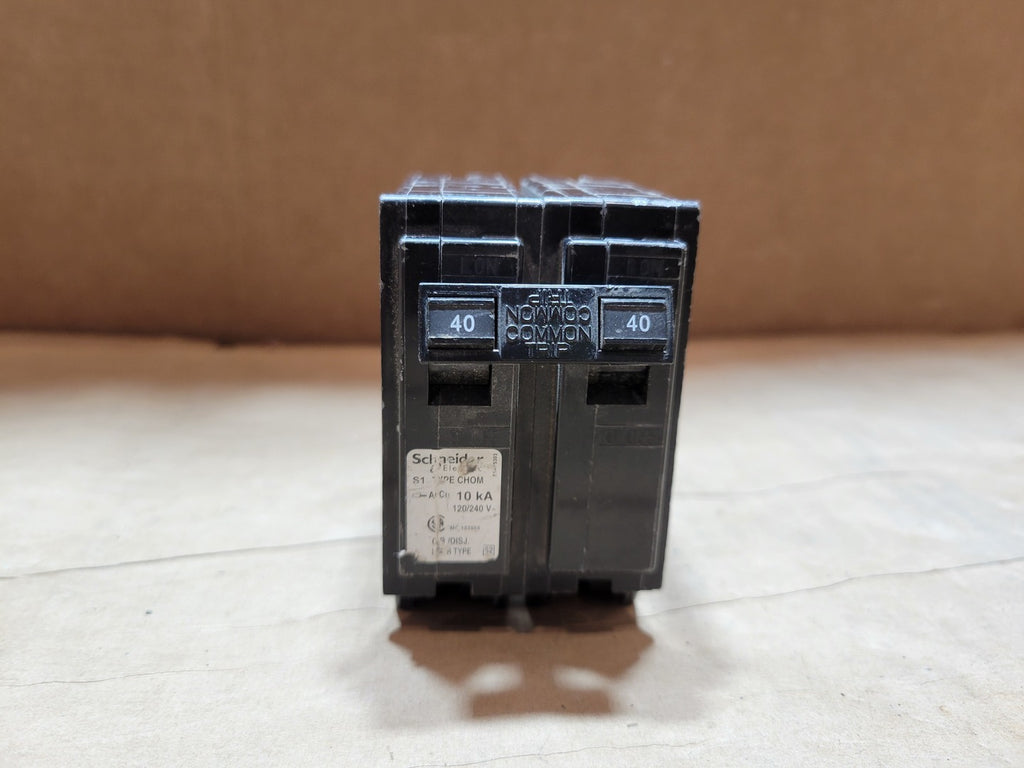 SCHNEIDER 40 Amp 2 Pole 120/240 Volts Circuit Breaker CHOM240