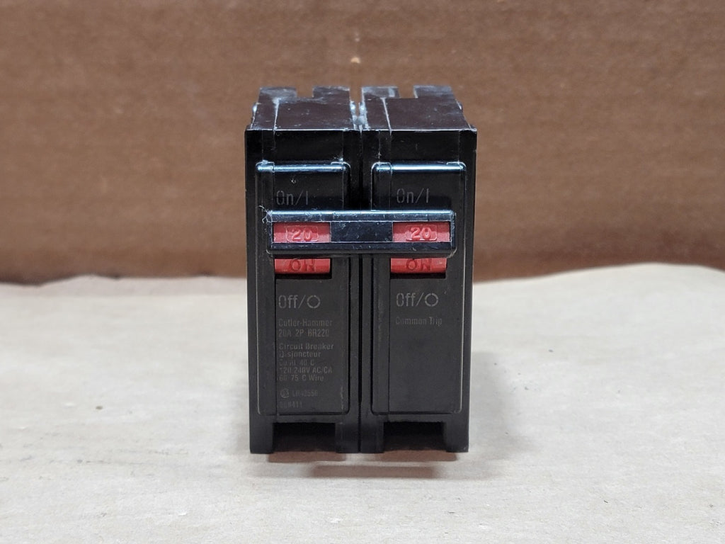 CUTLER-HAMMER 20 Amp 2 Pole 120/240 Volts Circuit Breaker BR220