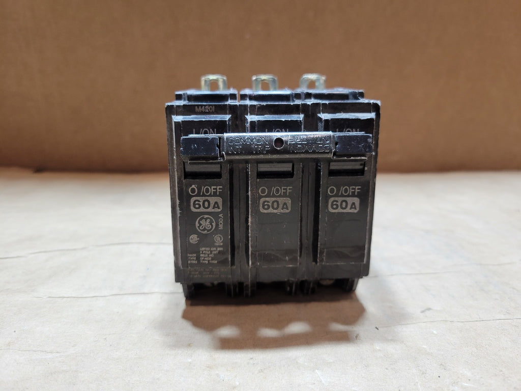 GENERAL ELECTRIC 60 Amp, 3 Pole, 240 Volts Circuit Breaker THQB360