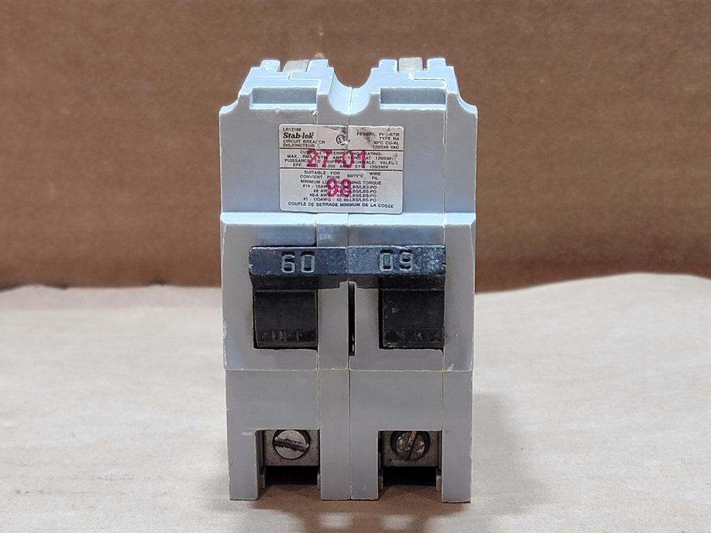 FEDERAL PIONEER 60 Amp, 2 Pole, 120/240 Volts Circuit Breaker LR12188