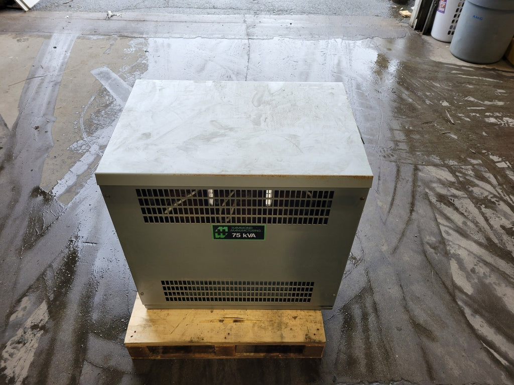 HAMMOND MANUFACTURING 75 KVA, Pri 600V, Sec 208Y/120V Transformer K759K