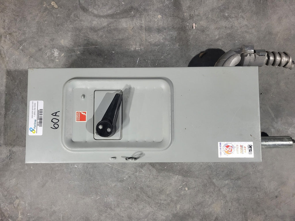 FEDERAL PIONEER 60 Amp, 600 Volts Disconnect Switch 5636