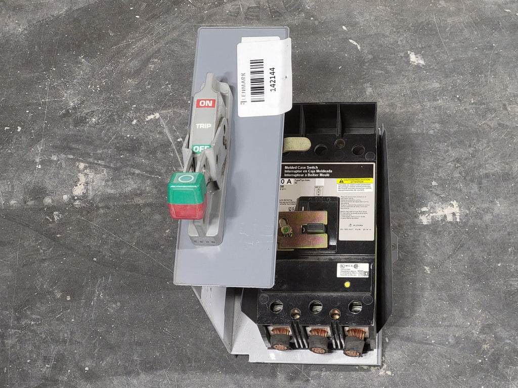 SQUARE D 250 Amp 600 Volts 3 Pole Circuit Breaker KA225-4MC6B, KHP36000M