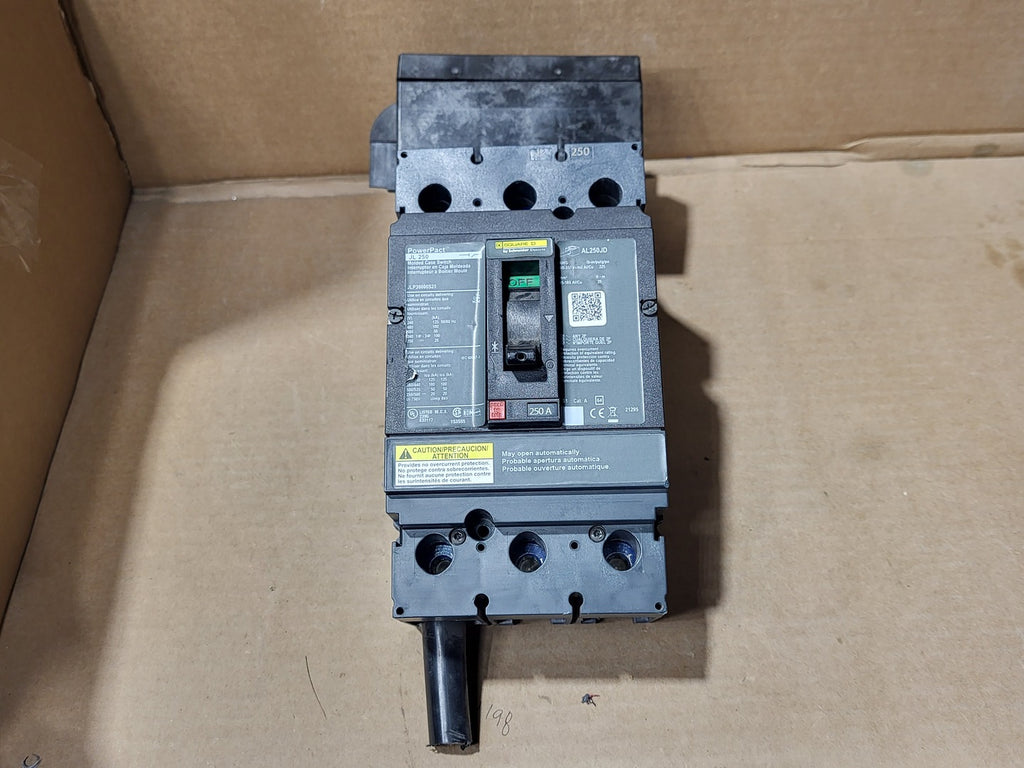 SQUARE D 250 Amp 600 Volts 3 Pole Circuit Breaker JLP36000S25