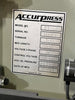 ACCURPRESS 8' x 100 ton CNC Hydraulic Press Brake 71008, w/ tooling, STI, back gauge