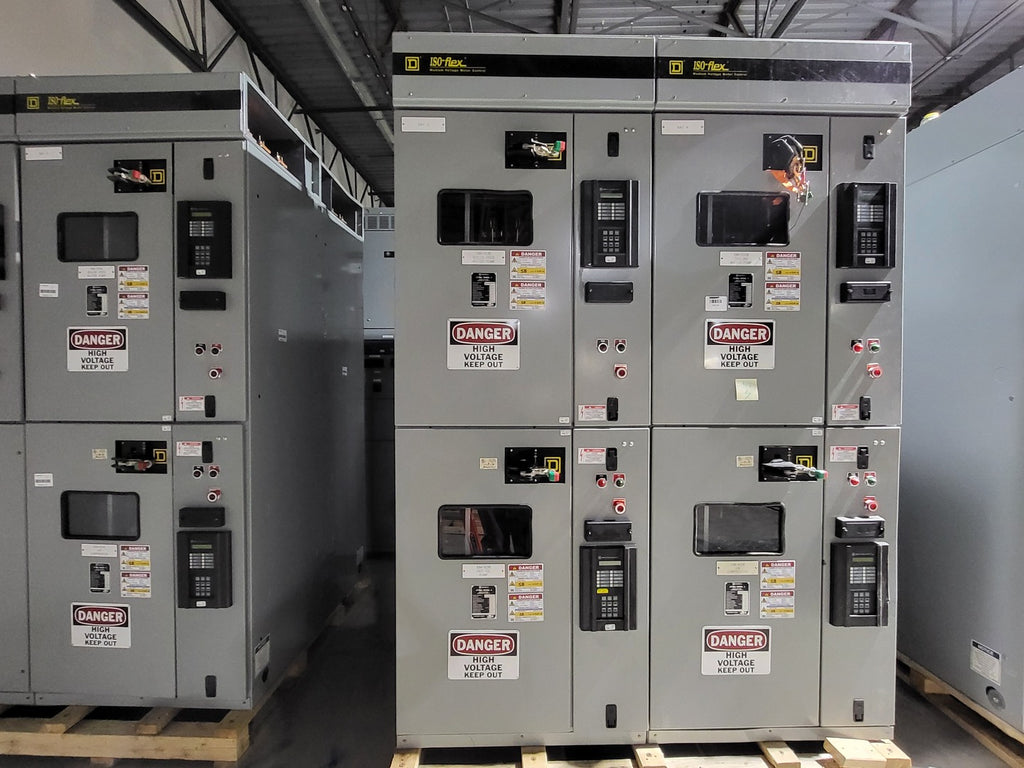 SQUARE D ISO-Flex 4.16kV Medium Voltage MCC | (4) Vacuum Motor Starters | 2000A Bus