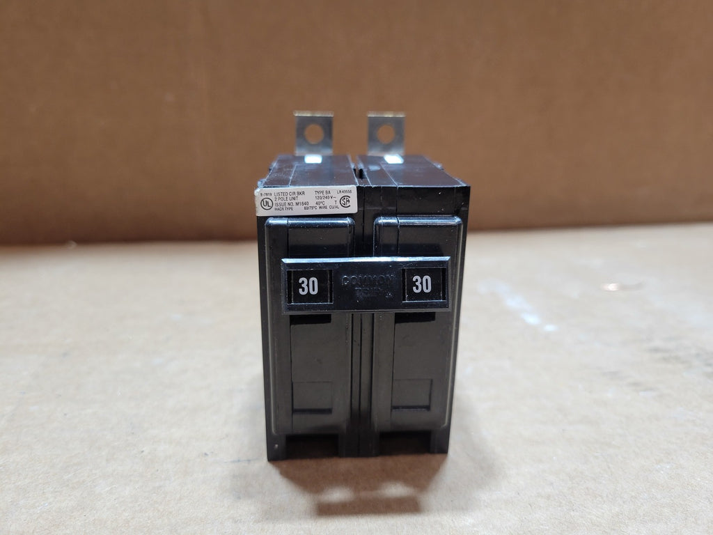 CUTLER-HAMMER 30 Amp, 2 Pole, 120/240 Volt Circuit Breaker Type BA