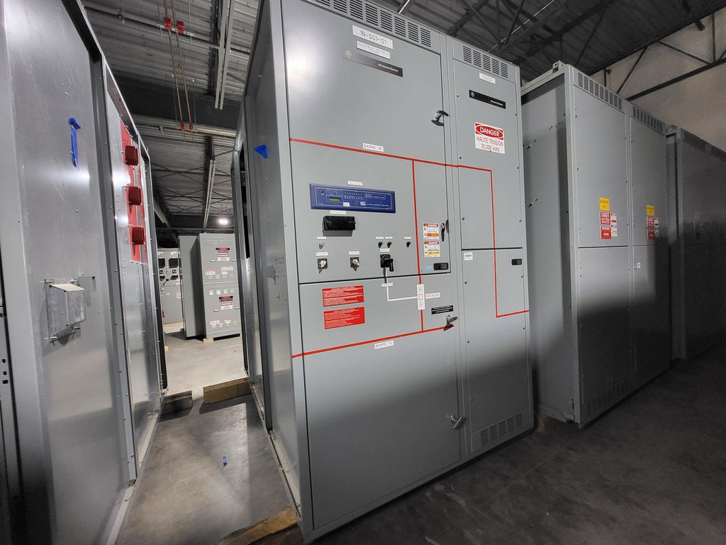 GENERAL ELECTRIC 25kV 1200A 3ph Switchgear Unit w/ Power Vac Breaker VB1 27.0-16-0