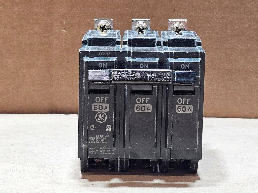 GENERAL ELECTRIC 60 Amp, 3-Pole, 240V Circuit Breaker THQB360