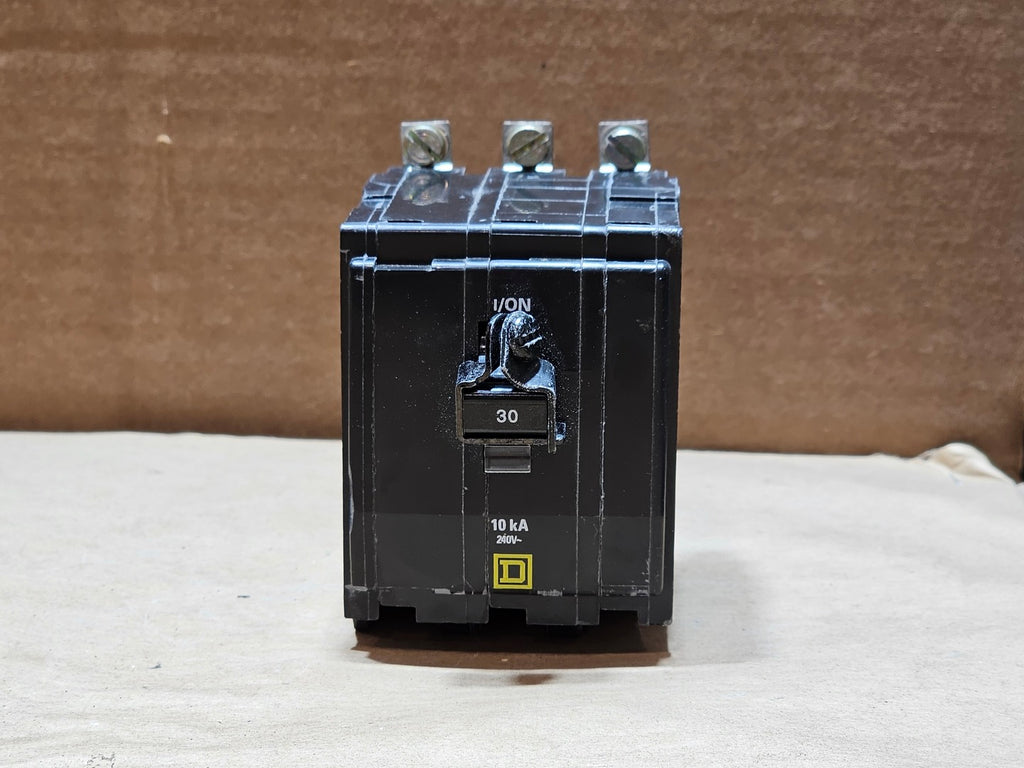 SQUARE D 30 Amp, 3 Pole, 240 Volts Circuit Breaker QOB330