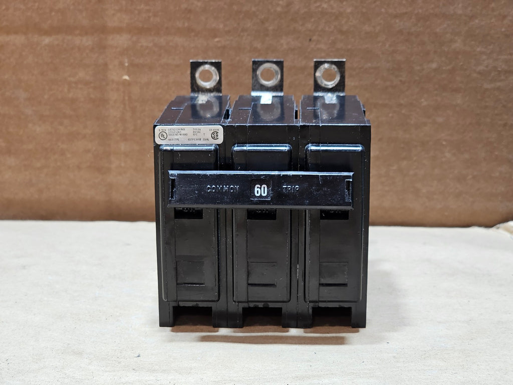 CUTLER-HAMMER 60 Amp, 3 Pole, 240 Volts Circuit Breaker BAB3060H