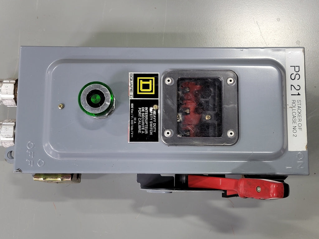 SQUARE D 30 Amp, 3 Pole, 600 volts Non-Fusible Disconnect Switch CHU361AWK