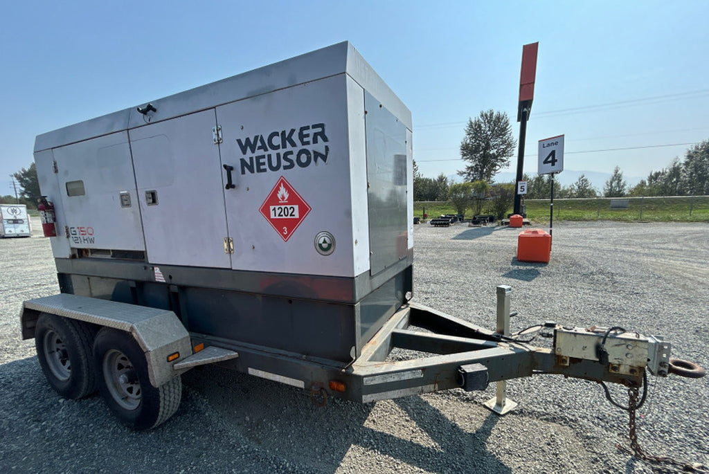 WACKER NEUSON 121 kW, 151 kVA Mobile Generator G150 w/ Trailer