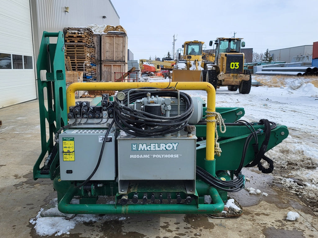 MCELROY MegaMc PolyHorse 240V Remote-Controlled Pipe Handling System 4834001, 870 hrs