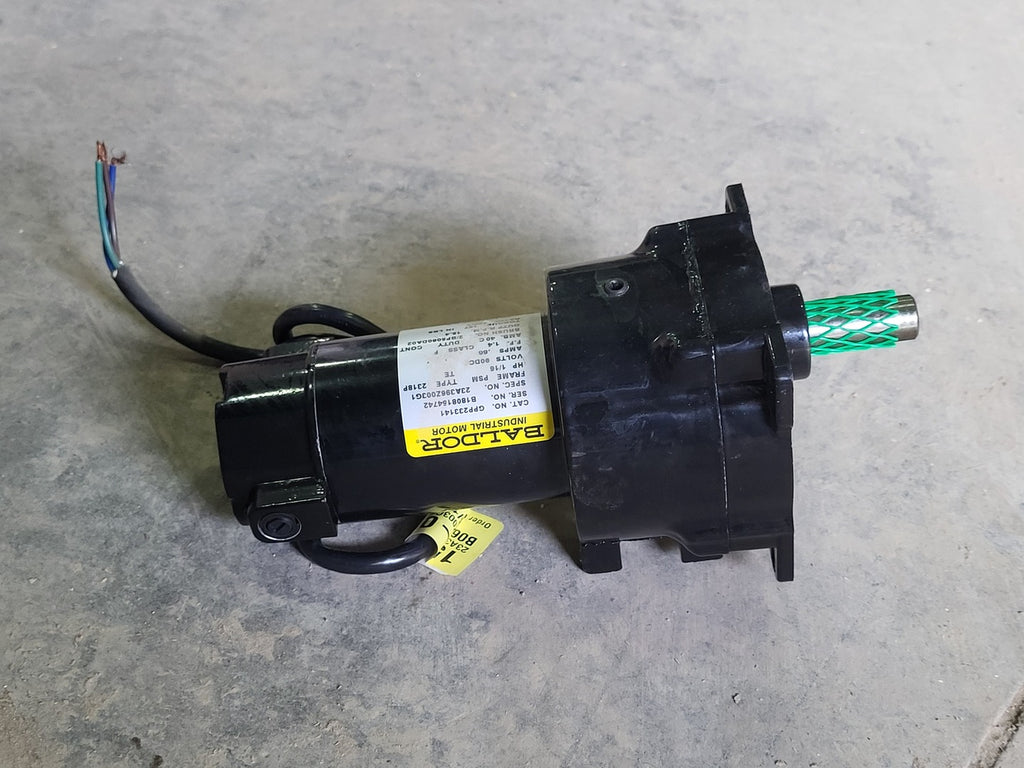 BALDOR 1/16 hp, 90 VDC, 15.4 RPM, 120:1 Gear Motor GPP233141