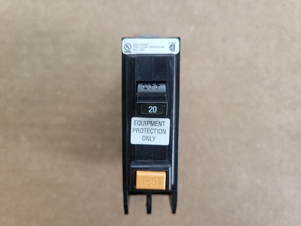 EATON 20 Amp 1 Pole 120 Volts GFCI Circuit Breaker QBGFEP1020