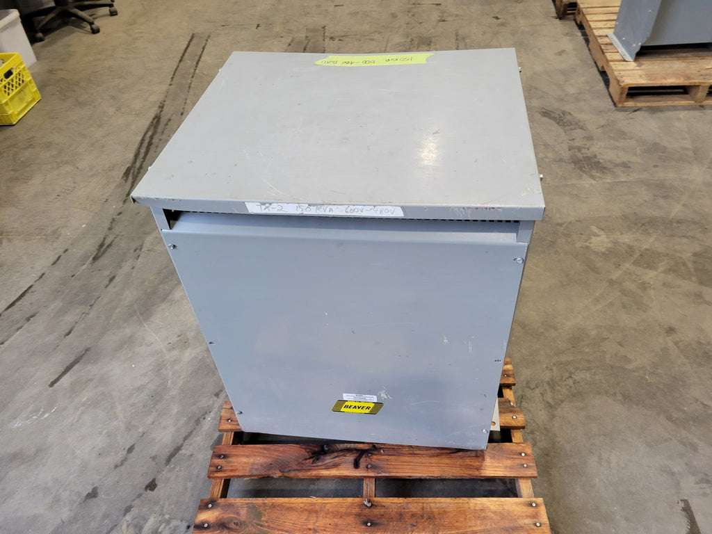 BEAVER 150 kVA Transformer, 600 pri. Volts, 480 sec. Volts AVR150TS4A/N