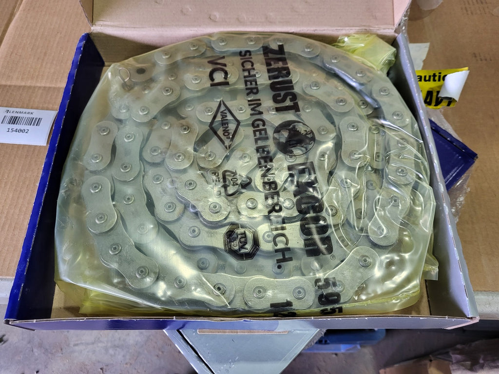 RENOLD 10 ft Riveted Roller Chain 100RB, 100A1X10FT
