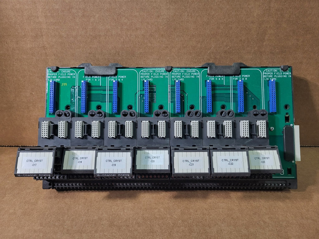 FISHER-ROSEMOUNT SYSTEMS 8 Wide I/O Carrier Module w/ Shield KJ4001X1-BE1, 12P0818X072