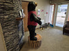 THE STUFFED ANIMAL HOUSE 6'-3" Black Bear Display