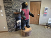 THE STUFFED ANIMAL HOUSE 6'-3" Black Bear Display