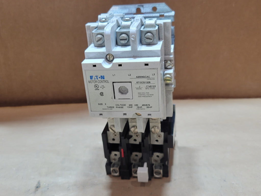 EATON 25 hp Size 2 Motor Starter A200M2CAC,  BA23A