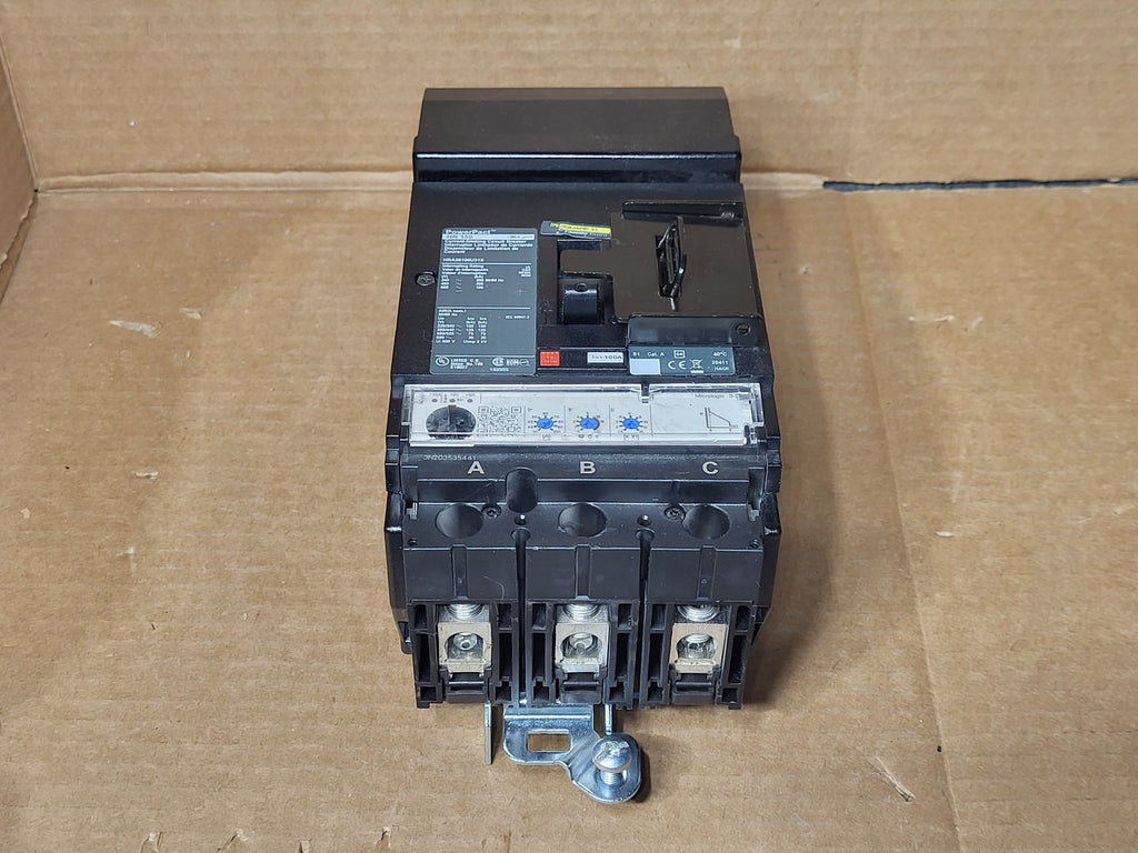 SQUARE D 100 Amp, 3 Pole, 600 Volt Circuit Breaker HRA36100U31X