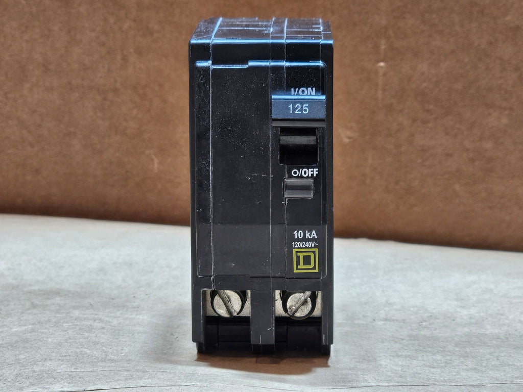 SQUARE D 125 Amp, 2 Pole, 120/240 Volts Circuit Breaker QO2125