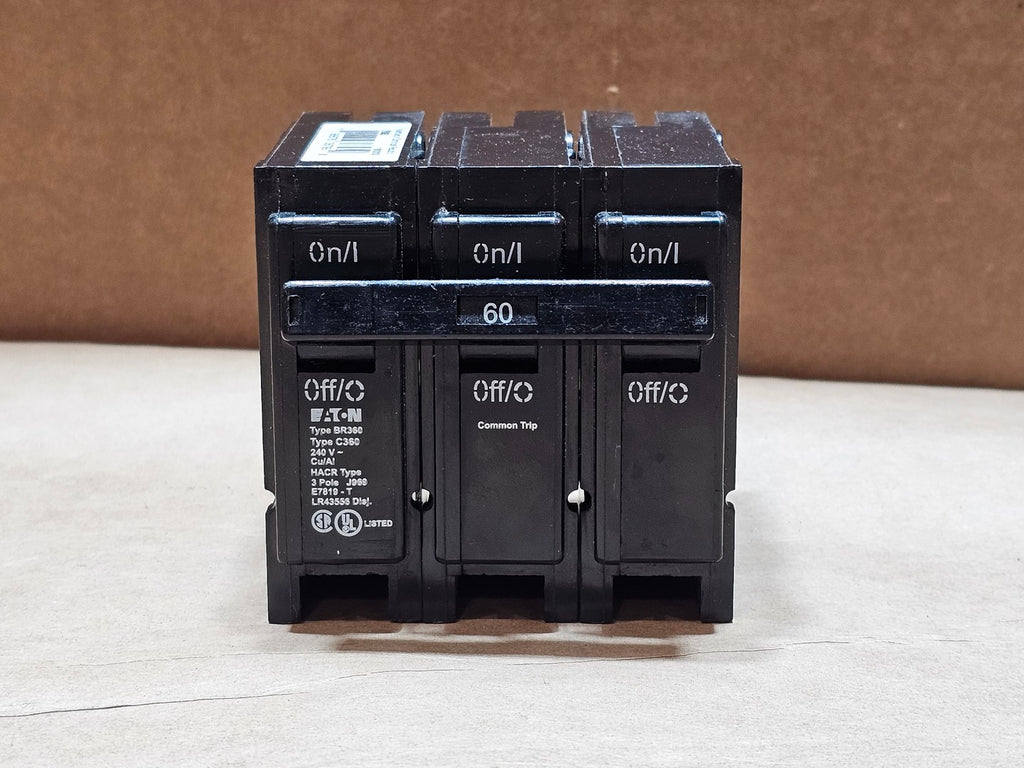 EATON 60 Amp, 3 Pole, 240 Volts Circuit Breaker BR360