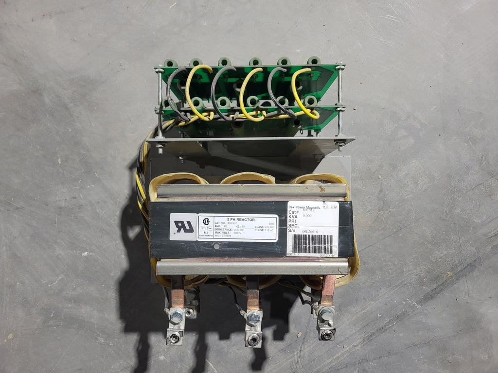 REX POWER MAGNETICS 80 Amp, 600 V, 3-Phase Reactor 80C5LF