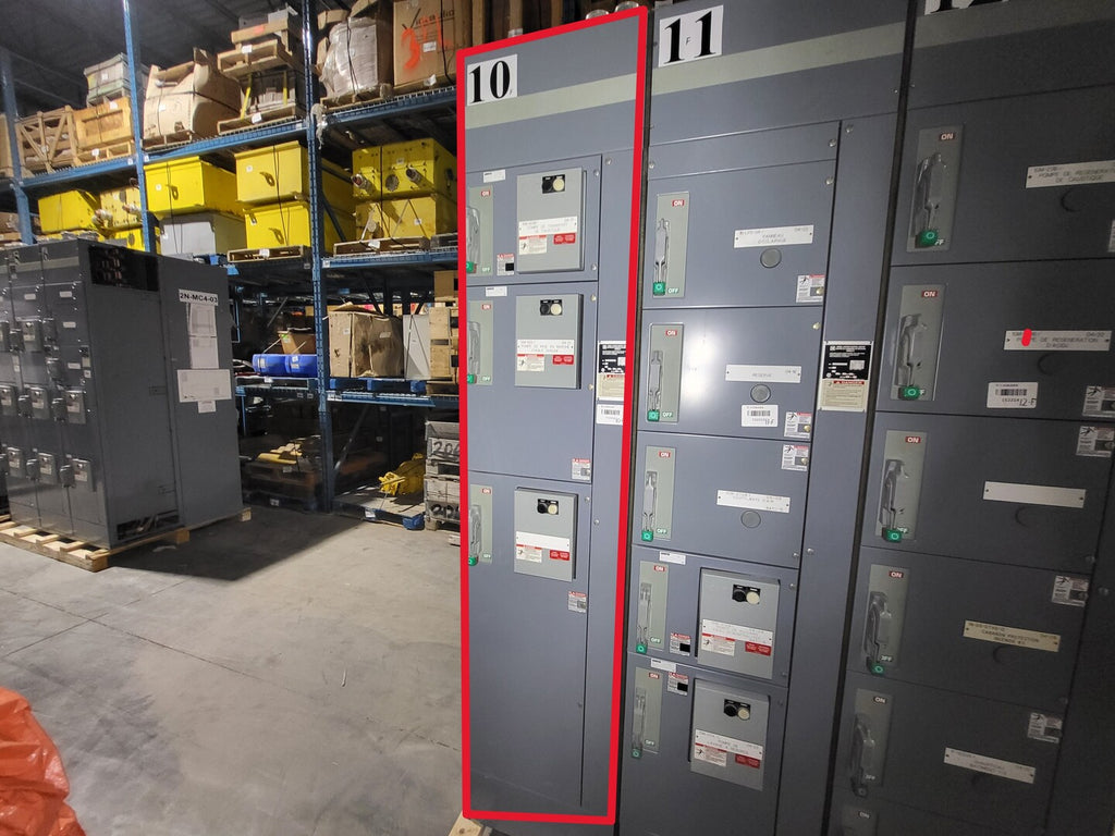 SQUARE D Model 6 Motor Control Center MCC Section, 600V, 3PH, 1200A Bus
