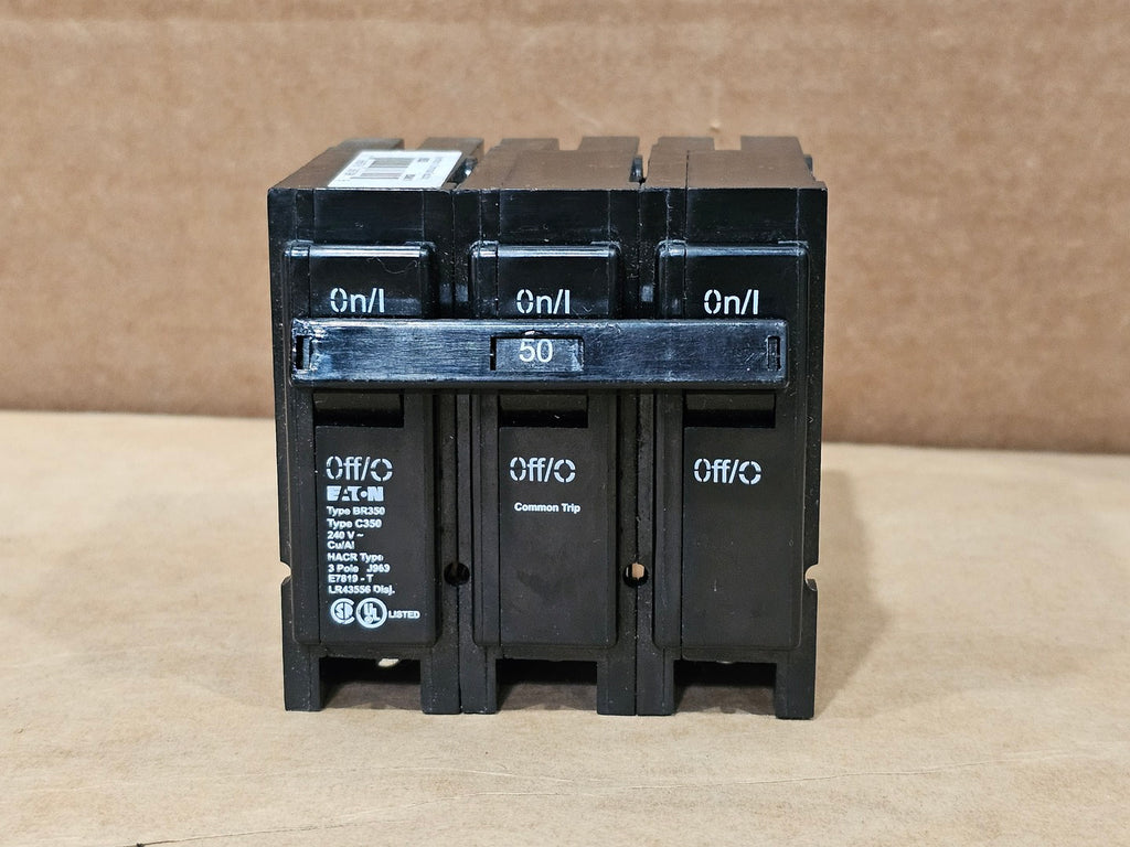 EATON 50 Amp, 3 Pole, 240 Volts Circuit Breaker BR350