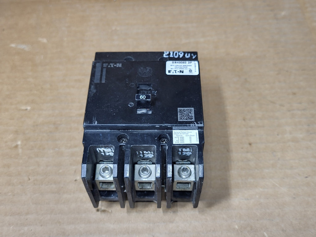 EATON 60 Amp, 3 Pole, 600 Volt Circuit Breaker GBH3060