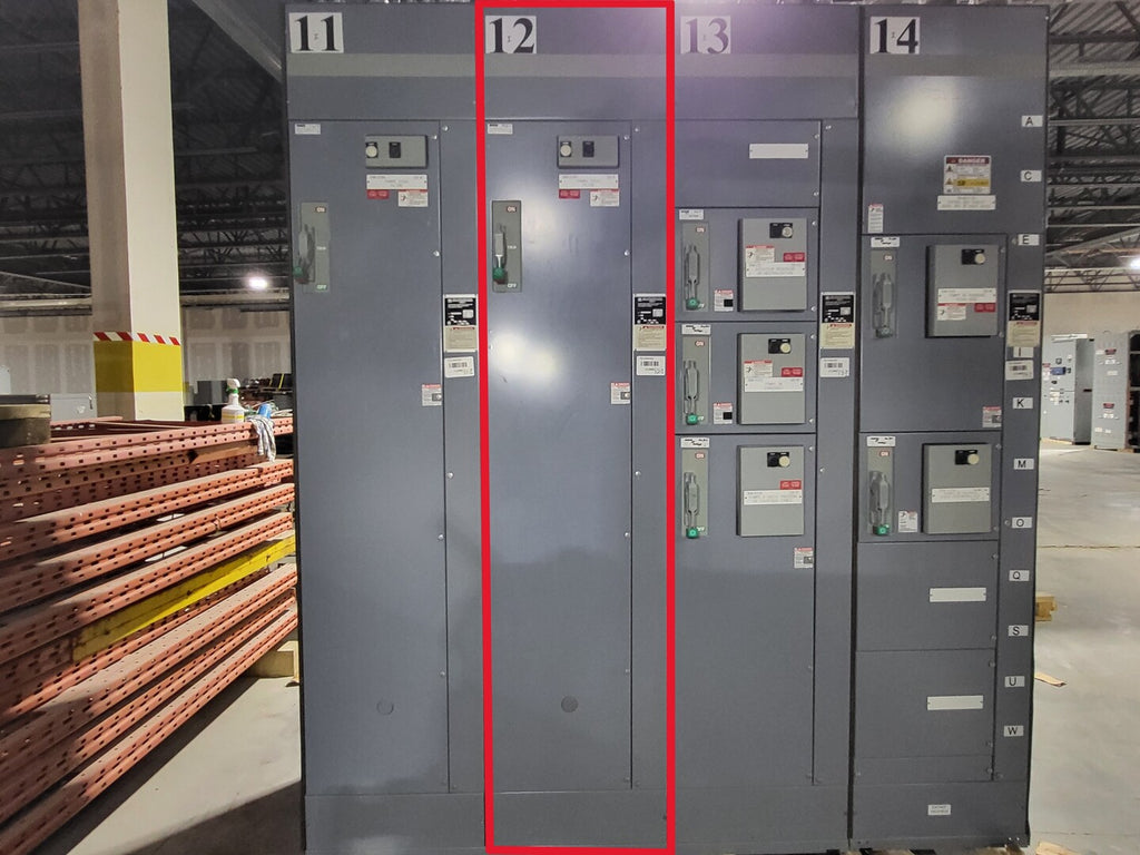 SQUARE D Model 6 Motor Control Center MCC Section, 600V, 3PH, 1200A Bus