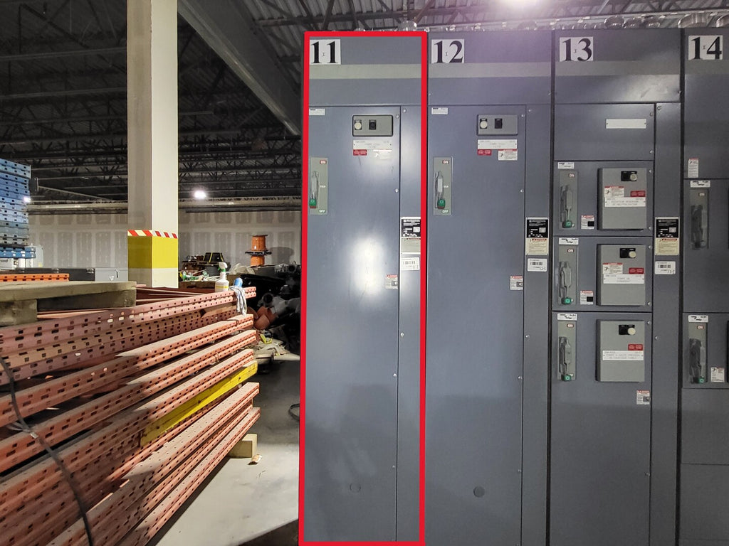 SQUARE D Model 6 Motor Control Center MCC Section, 600V, 3PH, 1200A Bus