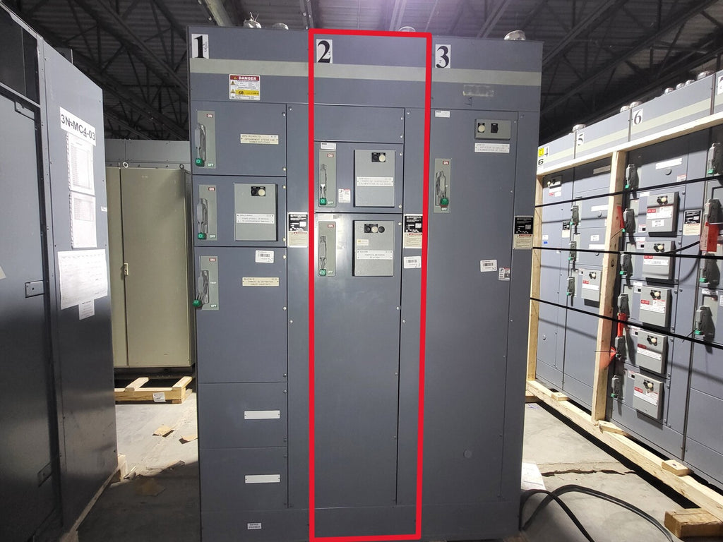 SQUARE D Model 6 Motor Control Center MCC Section, 600V, 3PH, 1200A Bus