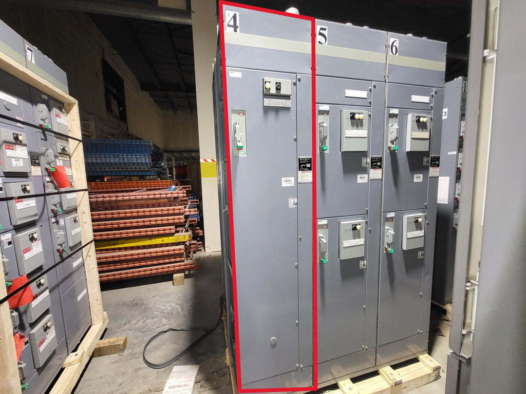 SQUARE D Model 6 Motor Control Center MCC Section, 600V, 3PH, 1200A Bus
