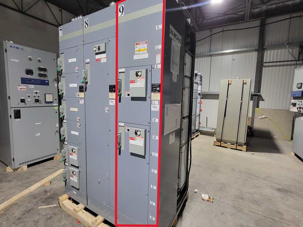 SQUARE D Model 6 Motor Control Center MCC Section, 600V, 3PH, 1200A Bus