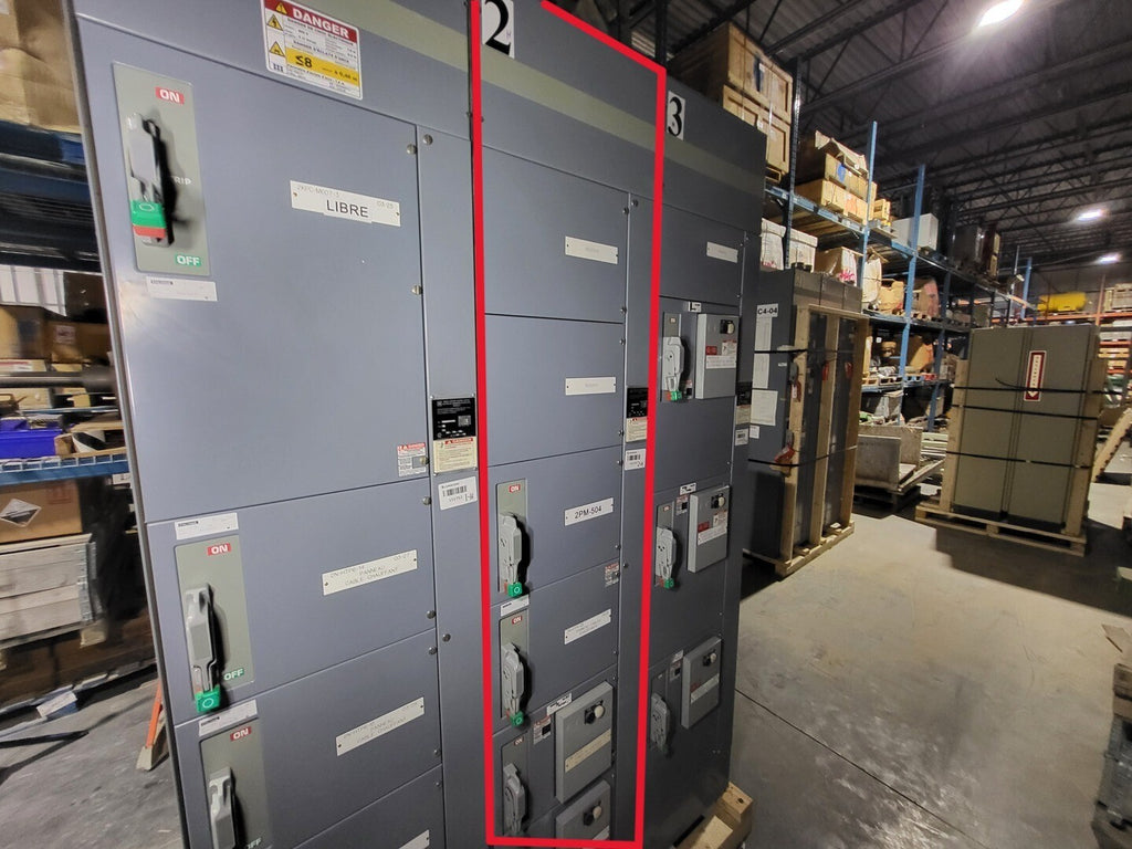 SQUARE D Model 6 Motor Control Center MCC Section, 600V, 3PH, 1200A Bus