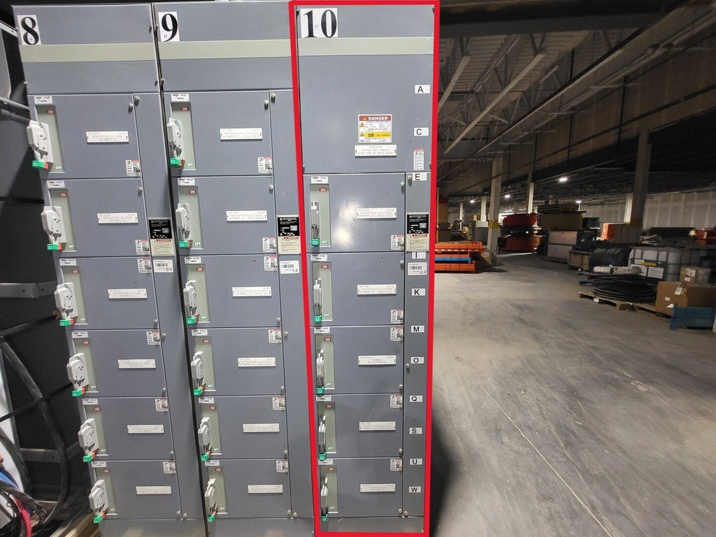 SQUARE D Model 6 Motor Control Center MCC Section, 600V, 3PH, 1200A Bus