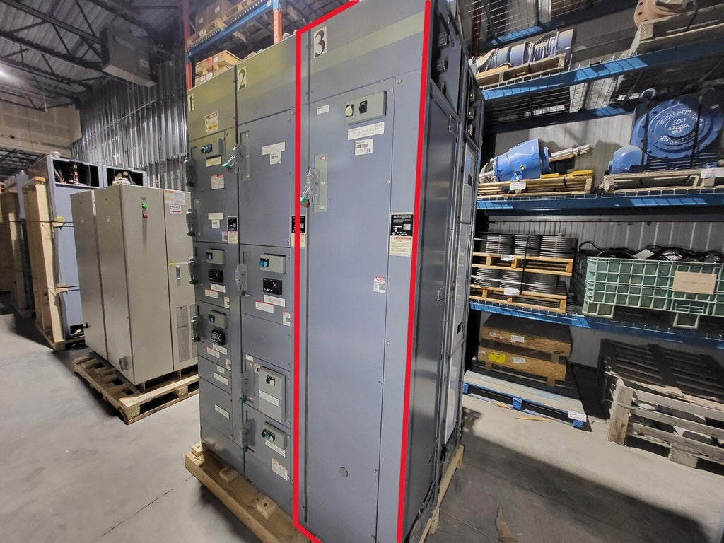 SQUARE D Model 6 Motor Control Center MCC Section, 600V, 3PH, 1200A Bus