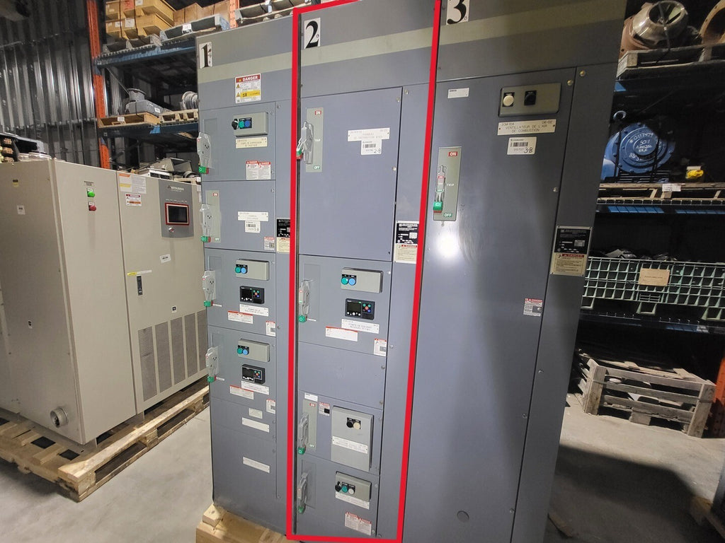 SQUARE D Model 6 Motor Control Center MCC Section, 600V, 3PH, 1200A Bus