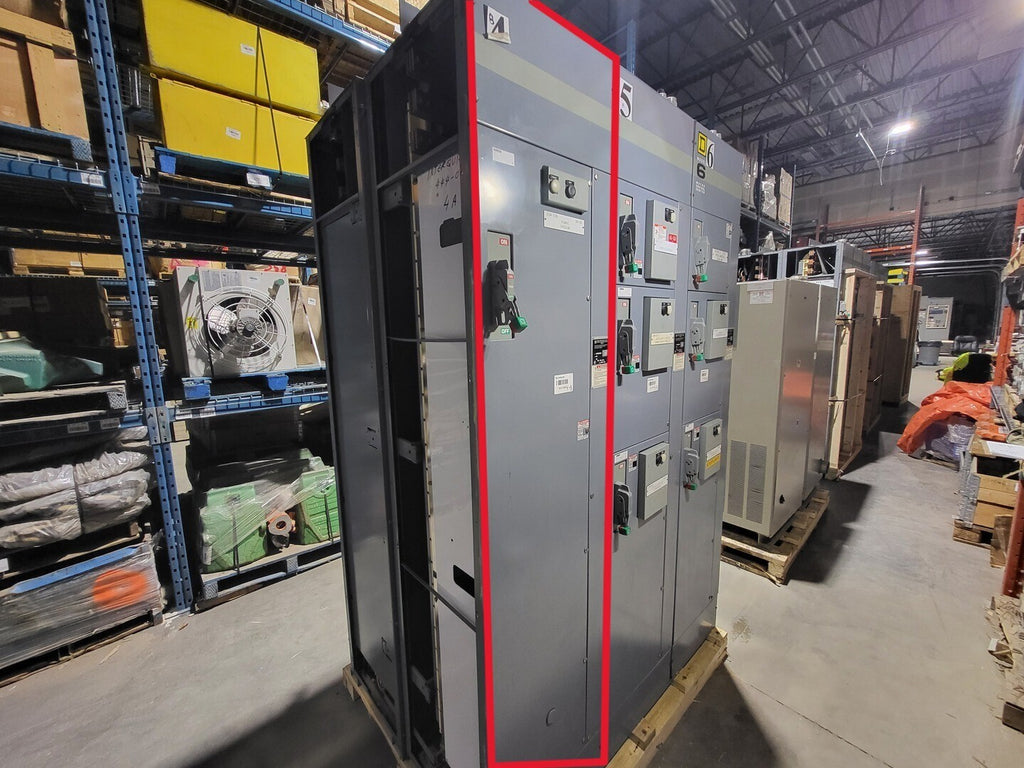 SQUARE D Model 6 Motor Control Center MCC Section, 600V, 3PH, 1200A Bus
