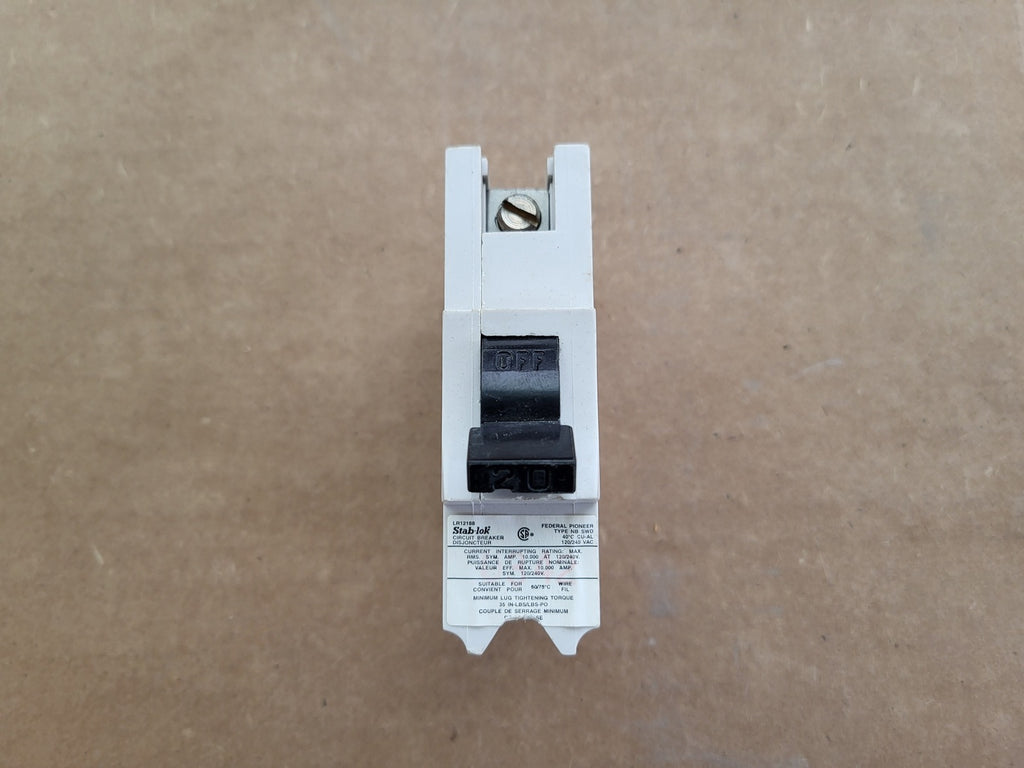 FEDERAL PIONEER 20 Amp 1 Pole 120/240 Volts Circuit Breaker NB120